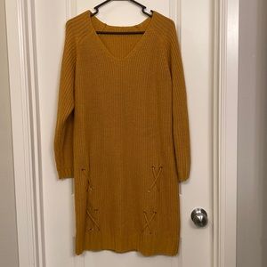 Mustard Sweater Dress Size XL